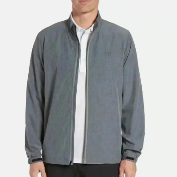 Travis Mathew Mens ROAD SODA FULL ZIP JACKET LIGHT GRAY RARE New With Tag Size L - Picture 2 of 7
